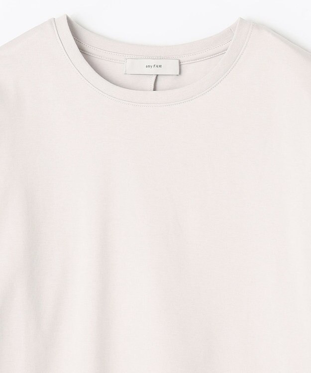 ANY L 【洗濯機可・UVケア】ビューティベーシックロングＴシャツ グレージュ