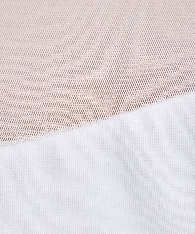 Chacott HandsomeCotton チュールノースリーブTシャツ ホワイト