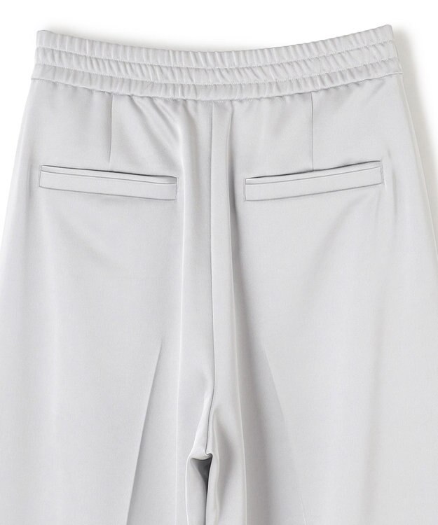 uncrave シャイニーダブルサテン ワイドパンツ シルバーグレー