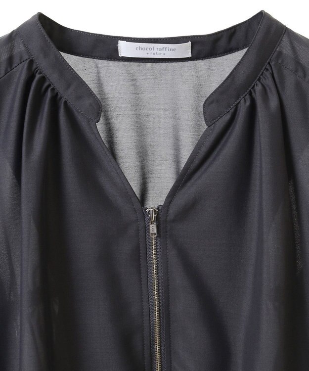 Green Parks イージーケア　シャツブルゾン Charcoal Gray