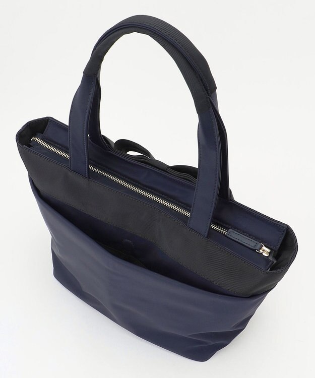 TOCCA 【撥水・A4サイズ対応】RIBBON BRICK A4TOTE トートバッグ ネイビー系