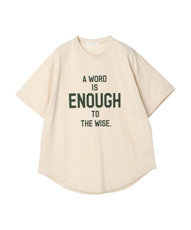 AMERICAN HOLIC ロゴカットラウンドチュニック Ivory