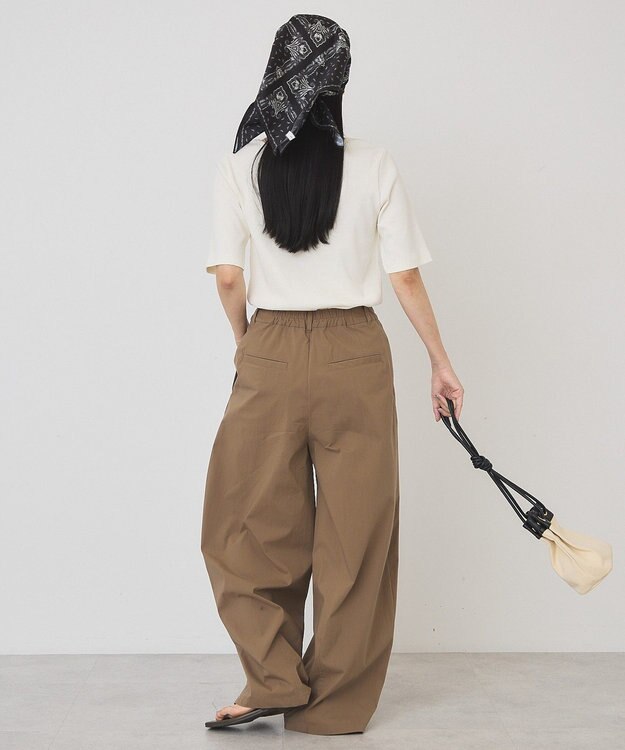 AMERICAN HOLIC スクエアネック5分袖プルオーバー Off White