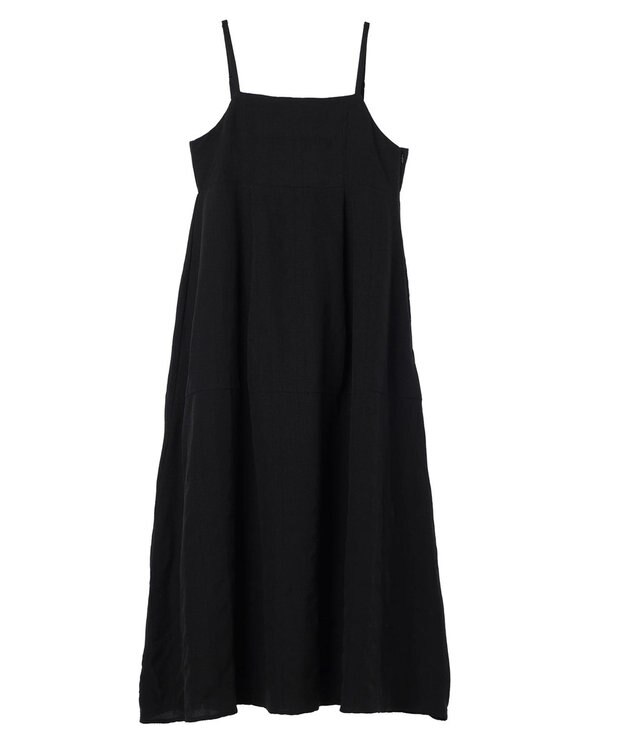 Green Parks ａ．バックギャザーキャミワンピース Black