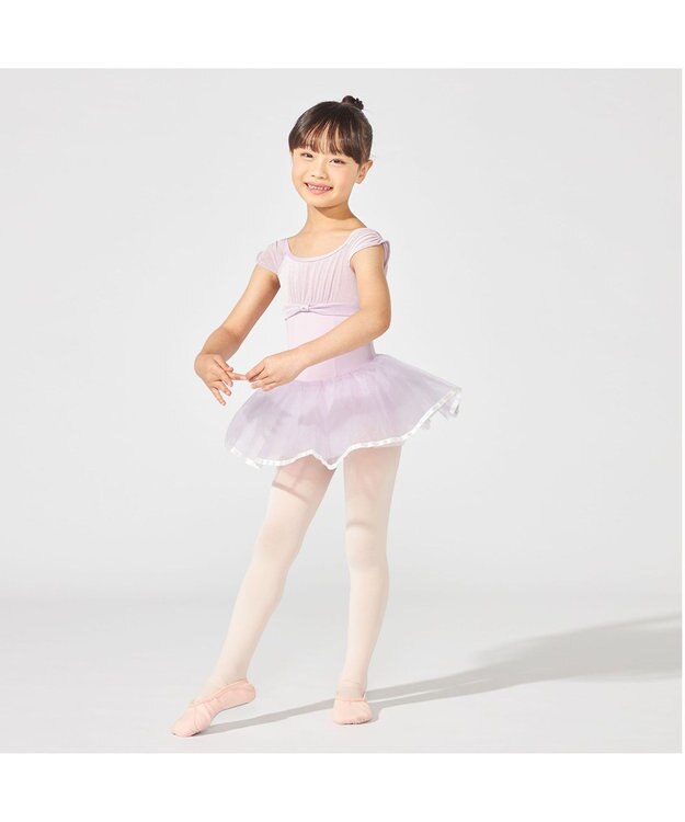 Chacott スカート付レオタード ライラック
