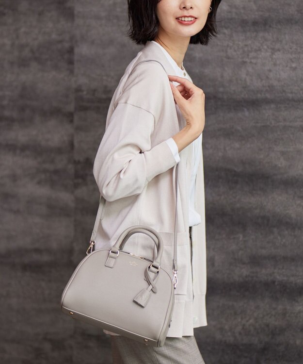 J.PRESS LADIES 【2way】ボストン ミニ バッグ ベージュ系