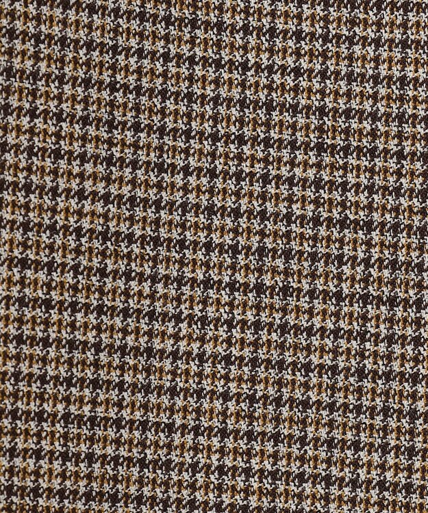 J.PRESS LADIES L 【洗える】Mixツイードチェック  セミワイド パンツ ブラウン系3