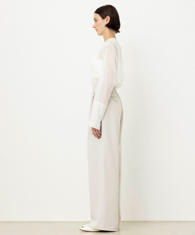 NAVE 【ReNAVE・洗える/UVカット】スパンポリエステル パンツ ベージュ系