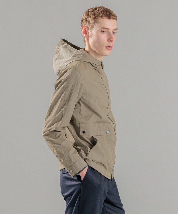 JOSEPH HOMME 【LEON 掲載】ブライトナイロンシャンブレー　スプリングブルゾン ベージュ系