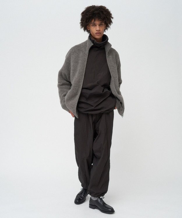 ATON HAND DYED NYLON | オーバーパンツ - UNISEX BROWN