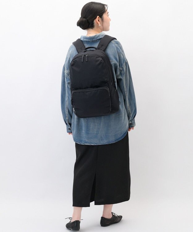 ACE BAGS & LUGGAGE W&.Day/Night ポッケスアプト ラウンドリュック B4サイズ 15.6インチPC収納 20222 ダブルアンドデイナイト ブラック