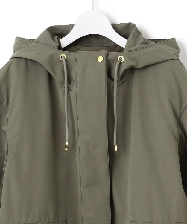 23区 L 【撥水加工/洗える】ライナー付き マルチウェイアウター カーキ系