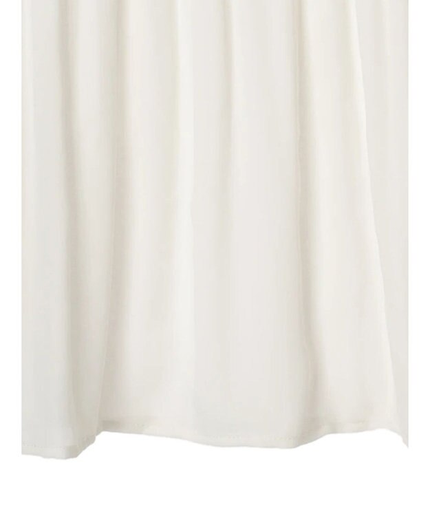 Green Parks マジョリカプリーツブラウス Off White