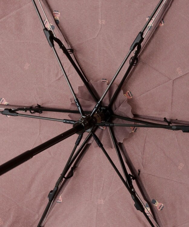 MOONBAT 【大きめ】マッキントッシュ フィロソフィー 折りたたみ傘 Barbrella 超軽量 約110g バッキンガムベア 55cm ワイン
