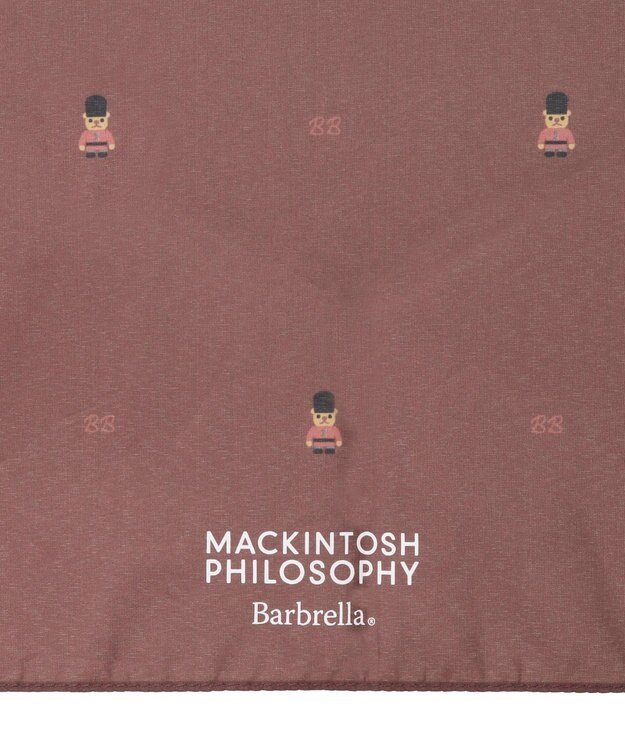 MOONBAT 【大きめ】マッキントッシュ フィロソフィー 折りたたみ傘 Barbrella 超軽量 約110g バッキンガムベア 55cm ワイン