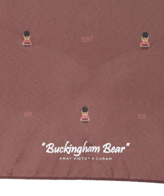 MOONBAT 【大きめ】マッキントッシュ フィロソフィー 折りたたみ傘 Barbrella 超軽量 約110g バッキンガムベア 55cm ワイン