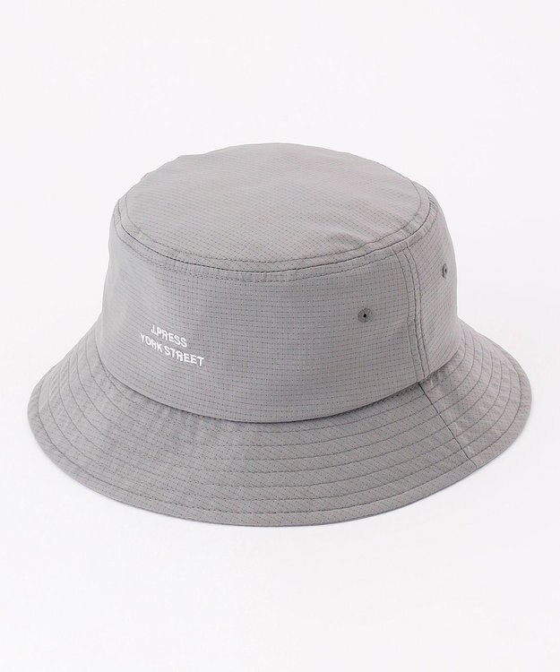 J.PRESS YORK STREET 【UNISEX】ロゴ刺繍バケットハット グレー系