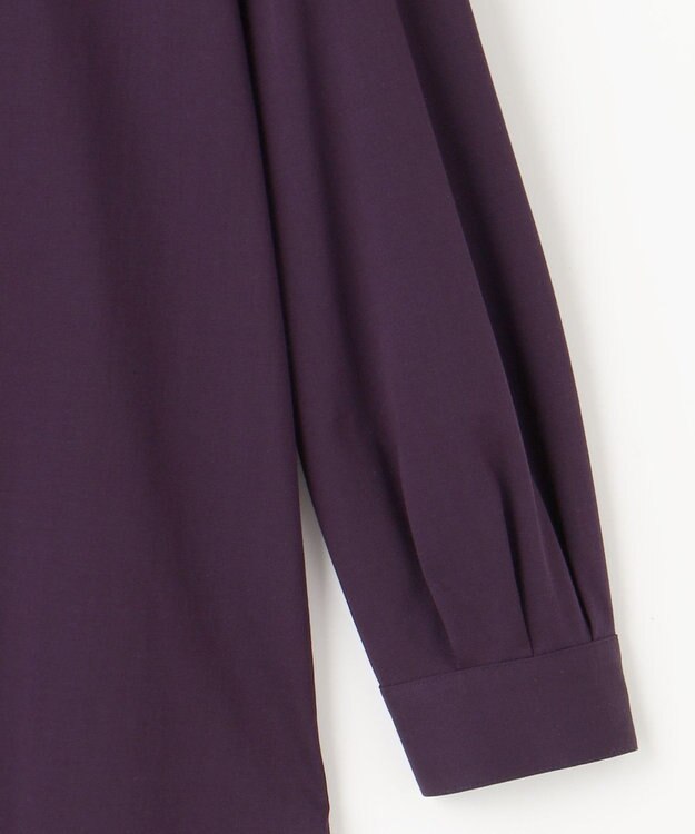 J.PRESS LADIES 【吸水速乾】OUKAプレーティング シャツカラー カットソー パープル系