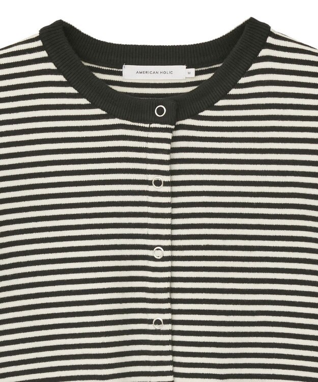 AMERICAN HOLIC バイパチリングドットニットカーディガン Purple