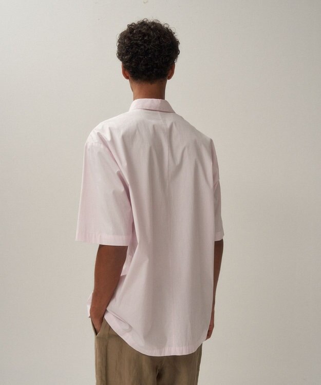 ATON GIZA BROAD | ショートスリーブシャツ - UNISEX PINK