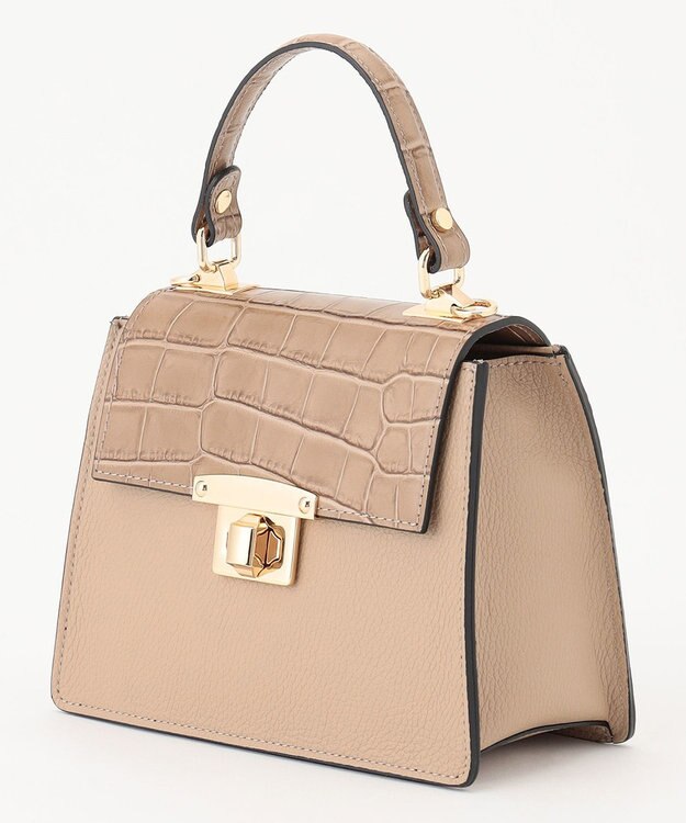 自由区 【MILOS】フラップワンハンドル2WAY バッグ キャメル系