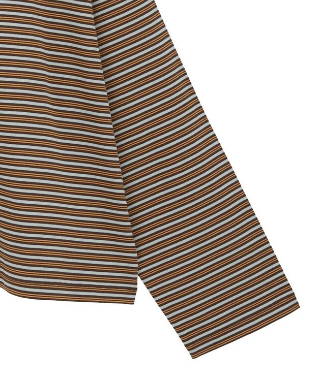 AMERICAN HOLIC カラーボーダークロップド丈プルオーバー Brown