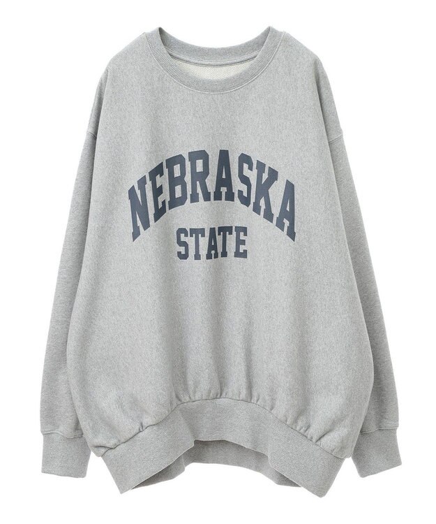 AMERICAN HOLIC ＮＥＢＲＡＳＫＡロゴプリントスウェット③ Light Gray Mixture