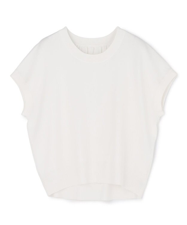 BEIGE， 【ロングセラー】LAURA / ストレッチ ドロップショルダーニット Ecru