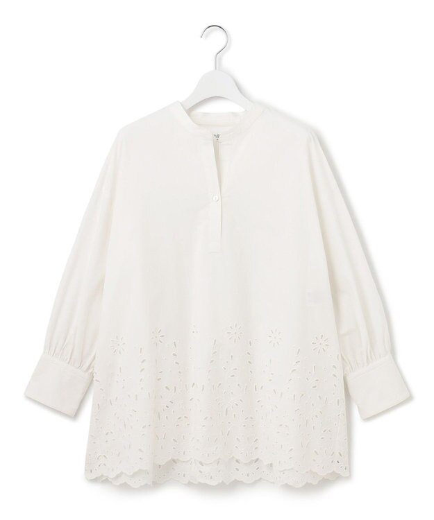 23区 S 【SLOW/一部店舗限定】フラワーエンブロイダリー ブラウス ホワイト系