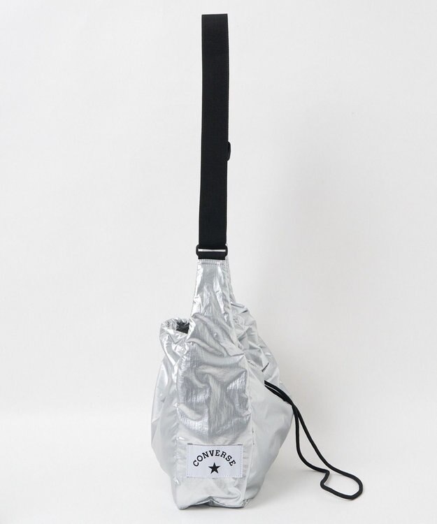 WEGO 【CONVERSE/ユニセックス着用ITEM】別注CONVERSEドローコードショルダーバッグ シルバー