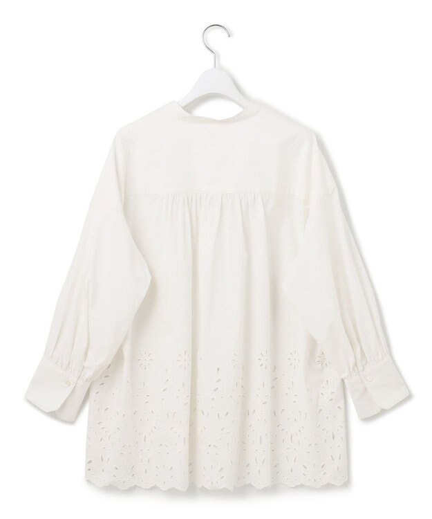 23区 S 【SLOW/一部店舗限定】フラワーエンブロイダリー ブラウス ホワイト系