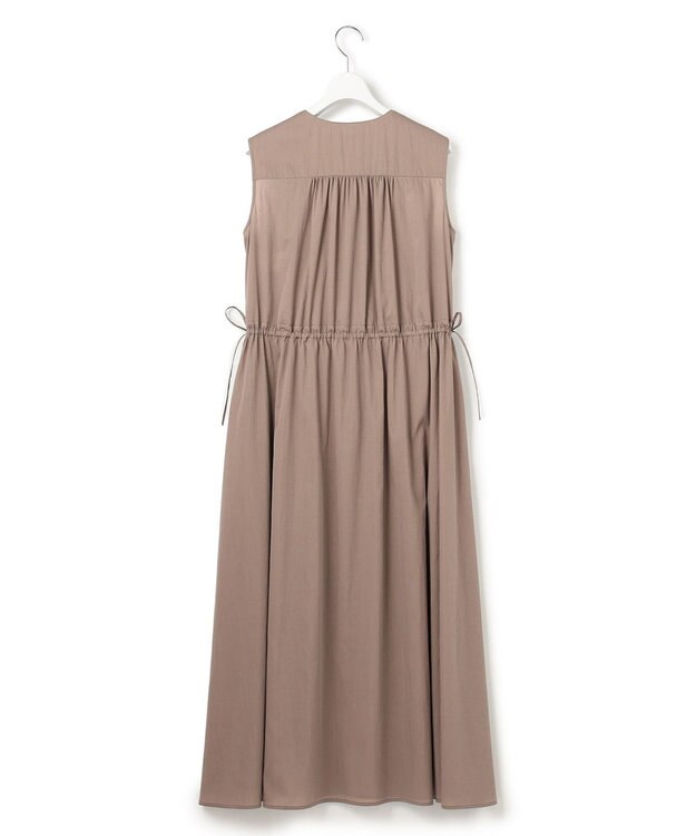 23区 【先行予約】シルキーライトクロス フレアワンピース モカ系