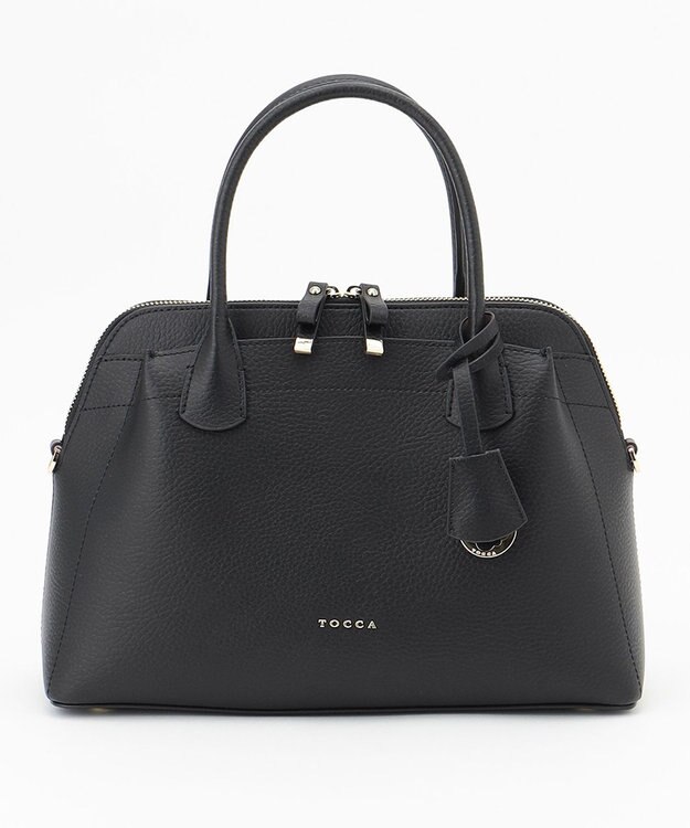 TOCCA NOBLESSE LEATHERTOTE レザートートバッグ ブラック系