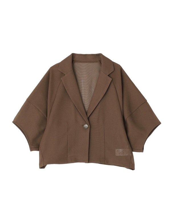 Green Parks ５分袖メッシュジャケット Mocha