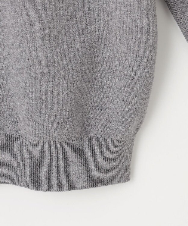 Feroux 【猫カフェMOCHAコラボ】しらたまくん刺繍 ニット グレー系