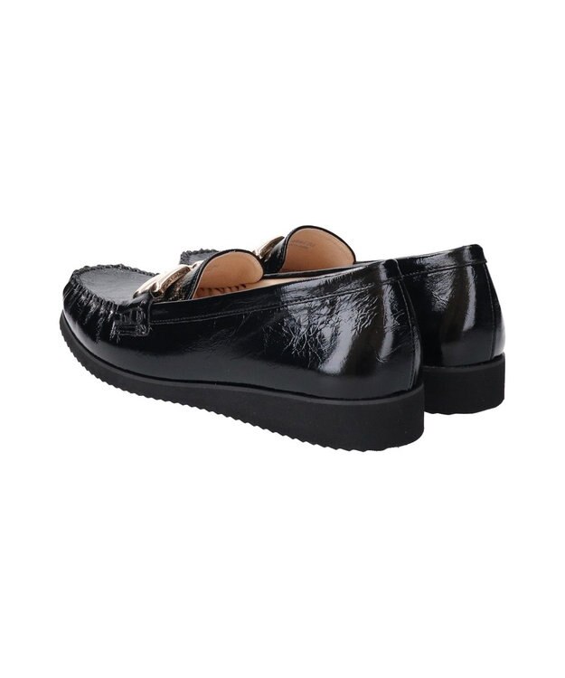 Bridget Birkin 【PARADIS COULEUR】メタルビットレザーモカシン ブラックエナメル