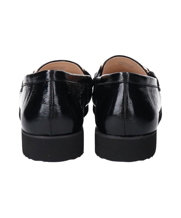 Bridget Birkin 【PARADIS COULEUR】メタルビットレザーモカシン ブラックエナメル