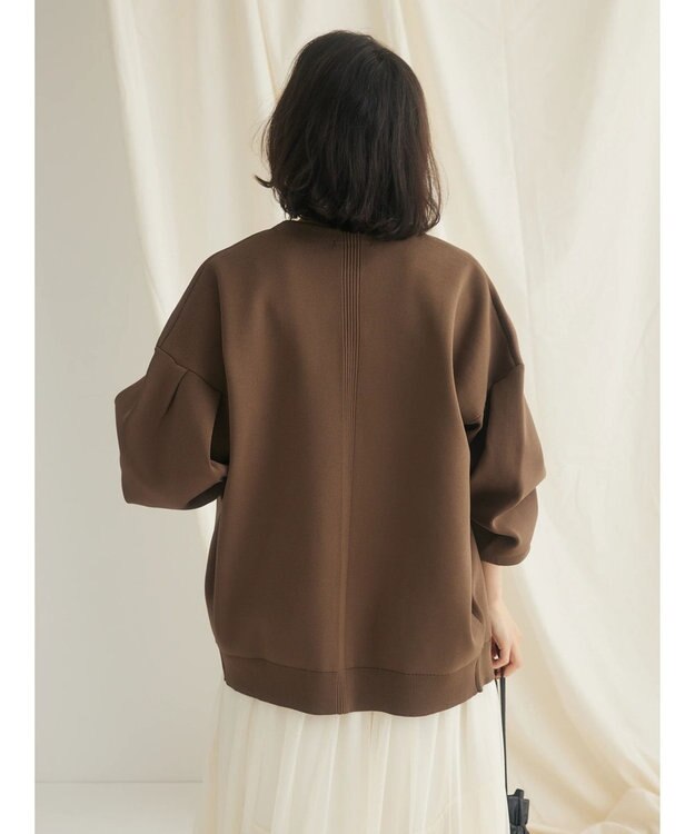 CRAFT STANDARD BOUTIQUE リサイクルポリエステルニットカーディガン Brown
