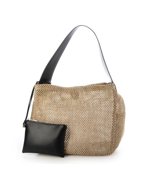 UNBILLION カシュカシュ cachecache / アンダリア風ホーボーバッグ ブラックミックス