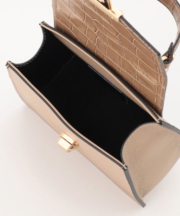 自由区 【MILOS】フラップワンハンドル2WAY バッグ キャメル系