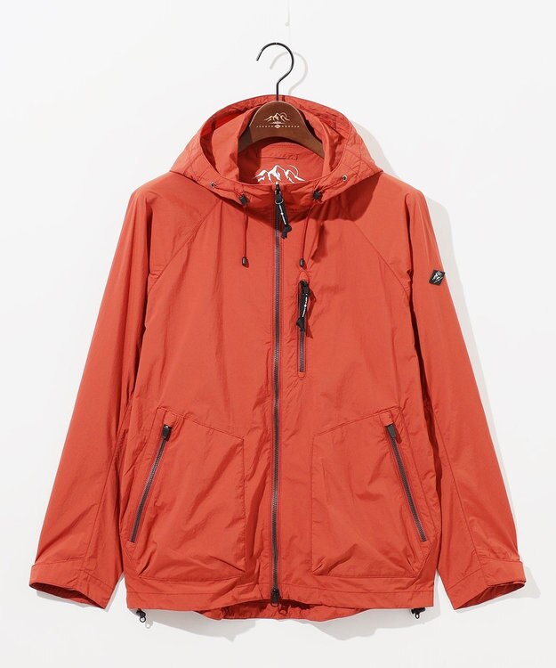 JOSEPH ABBOUD MOUNTAIN 【軽量/ストレッチ/ECO撥水】ライトワシャーストレッチ マウンテンパーカー オレンジ系