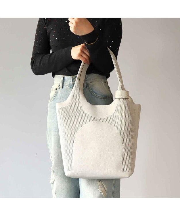 PELLE BORSA ニットバッグ Epice エピス 5827 アイボリー