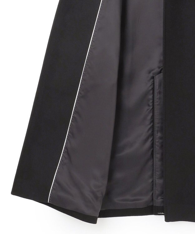 ICB L ロロピアーナウールカシミヤ チェスターコート ブラック系