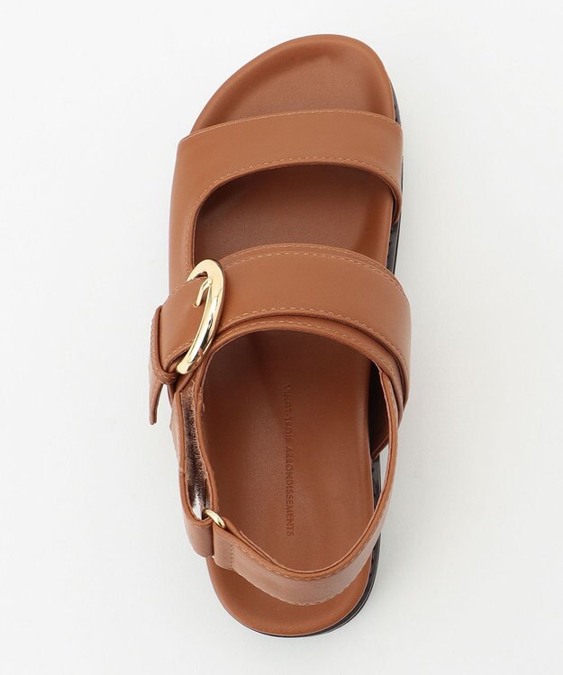 23区 バックル フッドベッド サンダル キャメル系