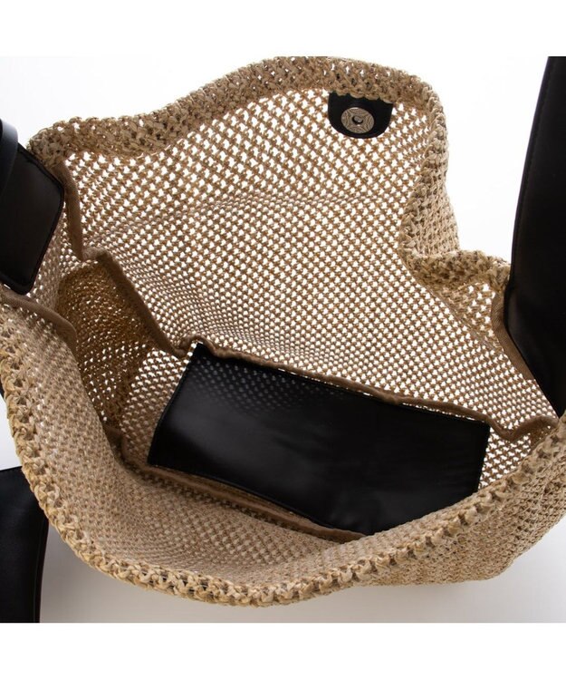 UNBILLION カシュカシュ cachecache / アンダリア風ホーボーバッグ ブラックミックス