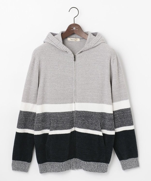 JOSEPH ABBOUD MOUNTAIN 【SPACE／UNISEX】ベアフリース パーカー ブラック系2