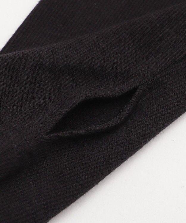 WEGO タイトフィットリブT（長袖） ブラック