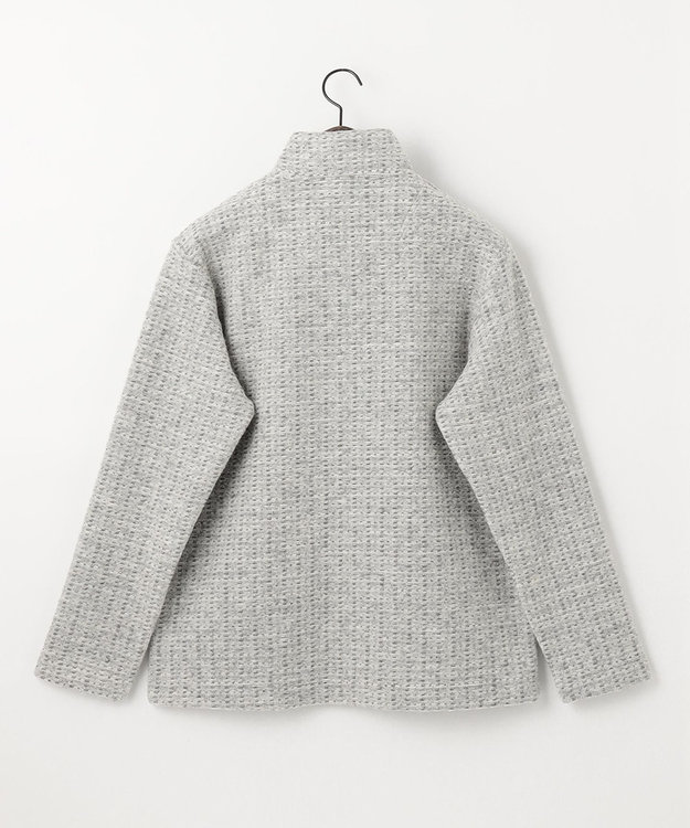 JOSEPH ABBOUD 【軽量/保温性】ウールミックスボアフリース ブルゾン ライトグレー系