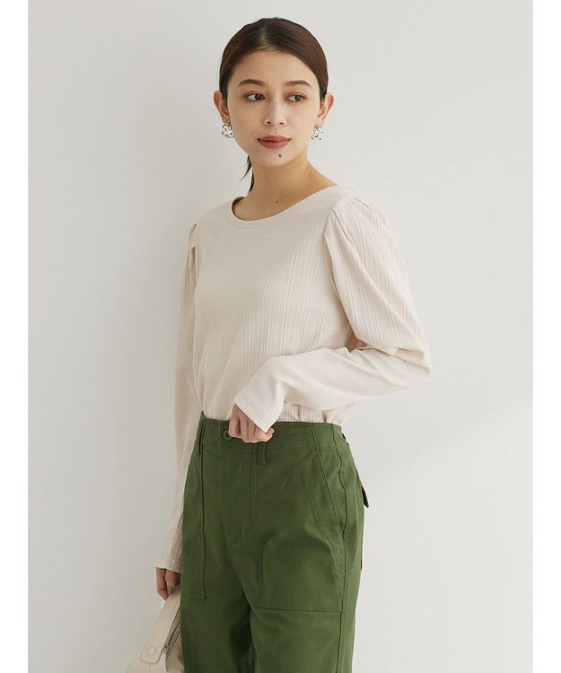 Green Parks 前後２ＷＡＹパワショルリブプルオーバー Light Beige