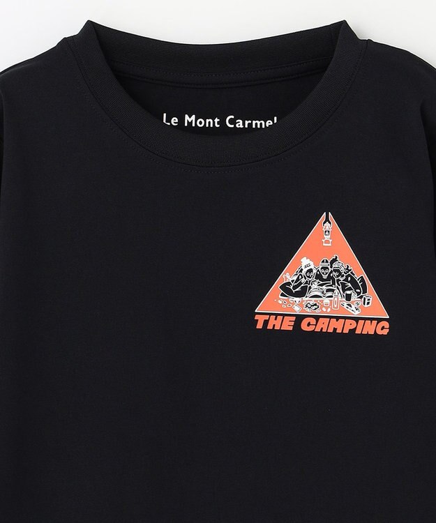 SHARE PARK LADIES 【KIDS】UVカット アートコラボロングTシャツ〈CAMP〉 ブラック